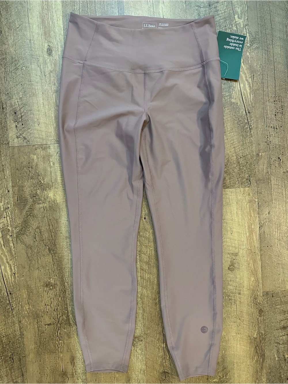 L.L. Bean Smoky Mauve Everyday Performance Leggings High-Rise 7/8 Leggings